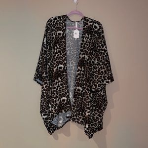 Leopard print cardigan
